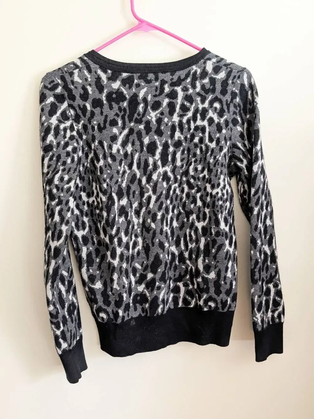 Banana Republic Cashmere Leopard Print Sweater
